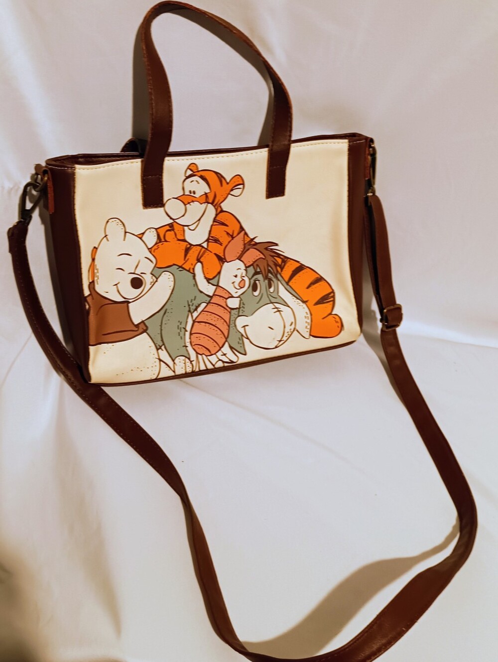 🫑Disney Loungefly Winnie the Pooh Friends Crossbody Tote Purse